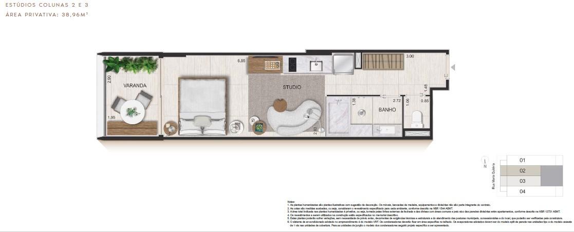 Apartamento à venda com 1 quarto, 39m² - Foto 23